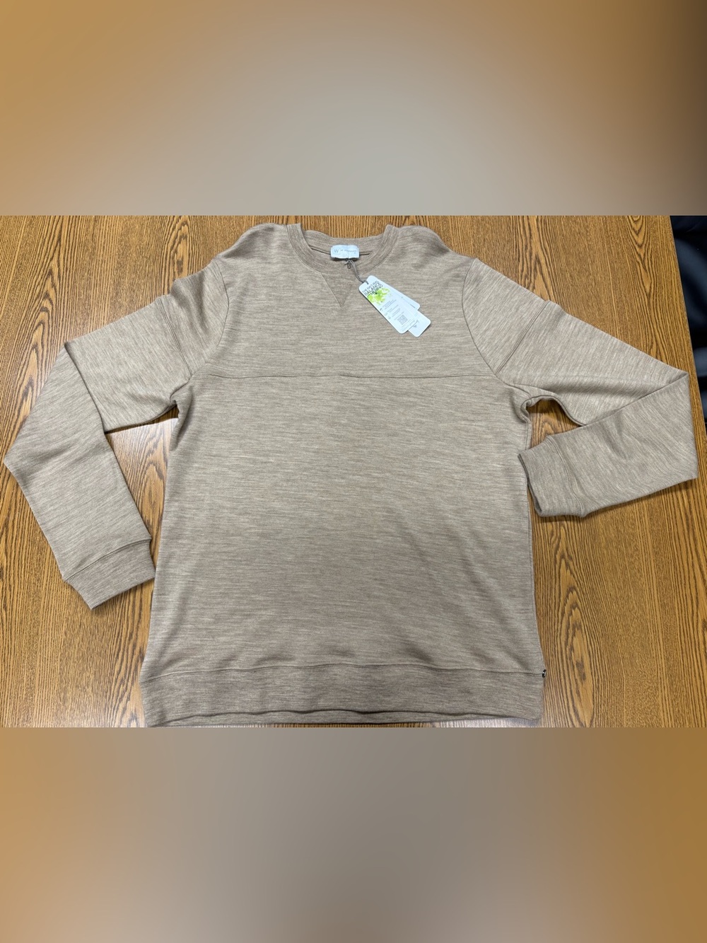 We Norwegians Men’s Tind Crewneck NwT camel